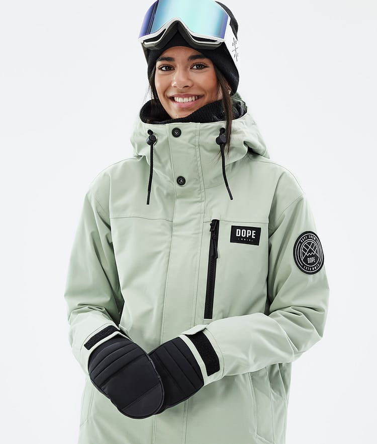 Dope Blizzard W Full Zip Skidjacka Dam Soft Green, Bild 2 av 10