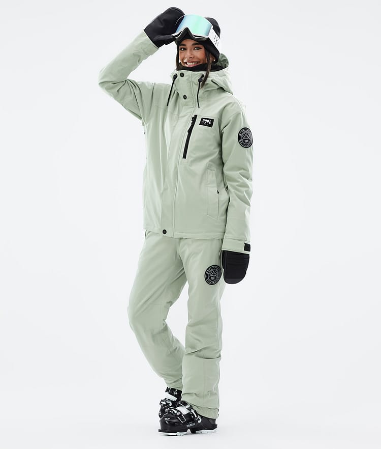 Dope Blizzard W Full Zip Skidjacka Dam Soft Green, Bild 3 av 10