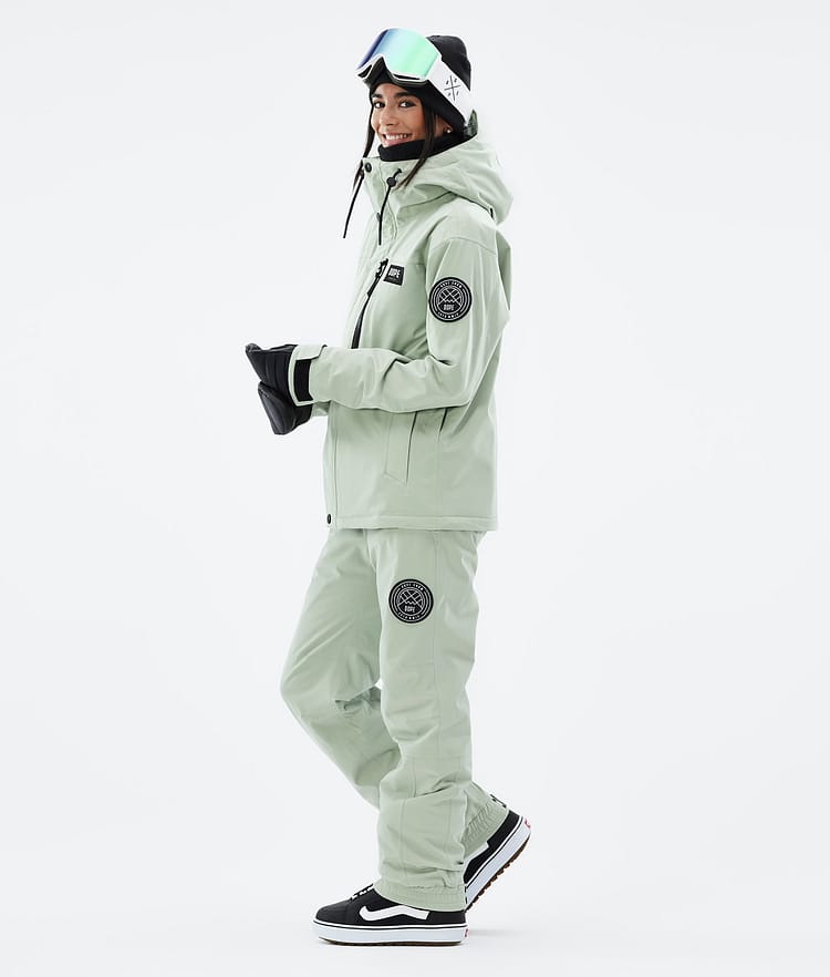 Dope Blizzard W Full Zip Snowboardjacka Dam Soft Green, Bild 4 av 10