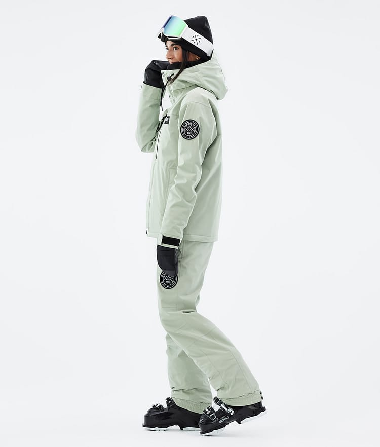 Dope Blizzard W Full Zip Skidjacka Dam Soft Green, Bild 4 av 10