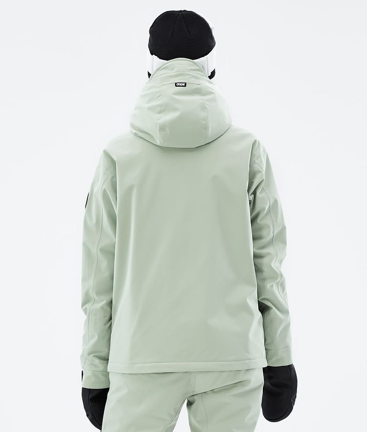 Dope Blizzard W Full Zip Snowboardjacka Dam Soft Green