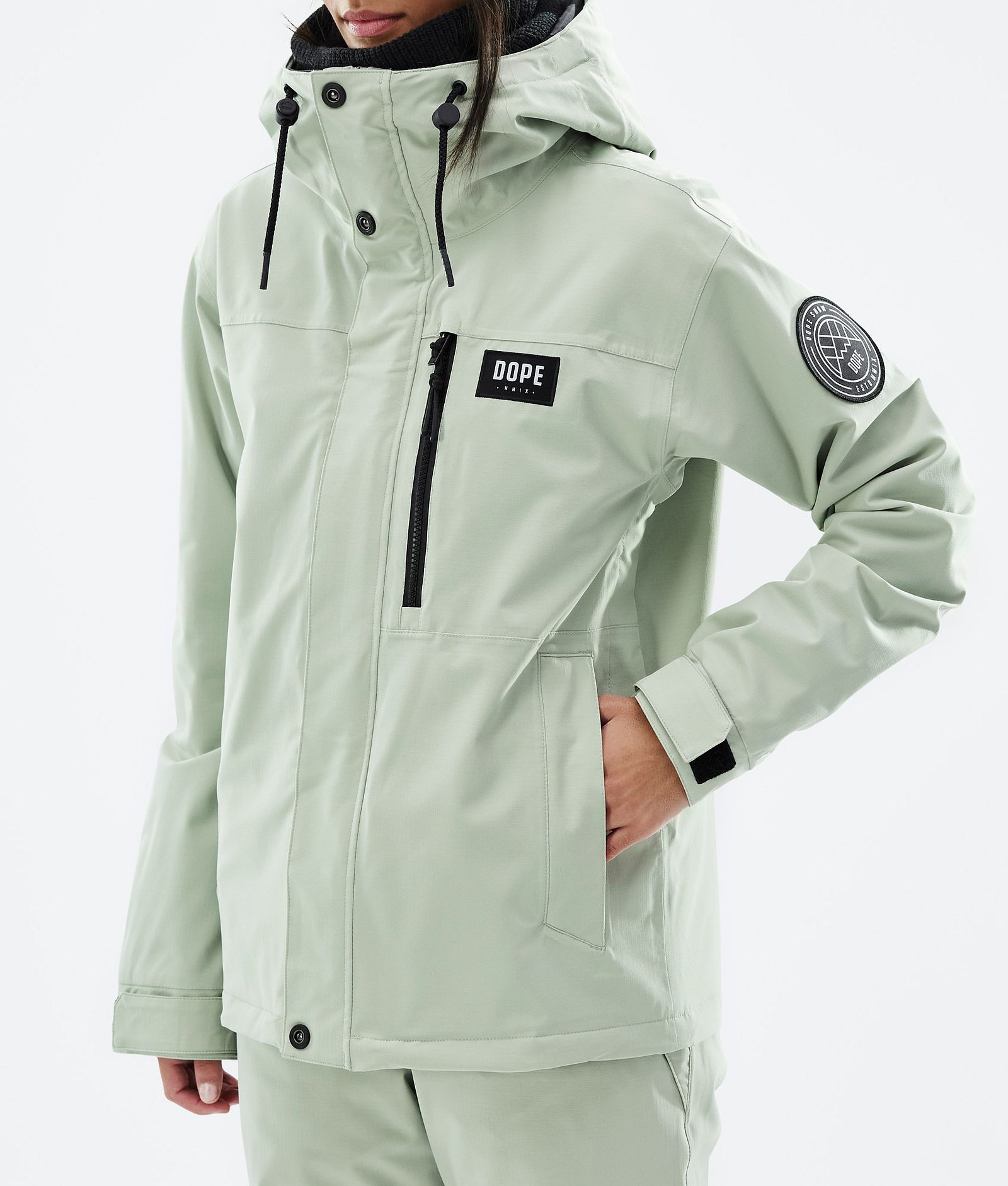 Dope Blizzard W Full Zip Skidjacka Dam Soft Green, Bild 8 av 10