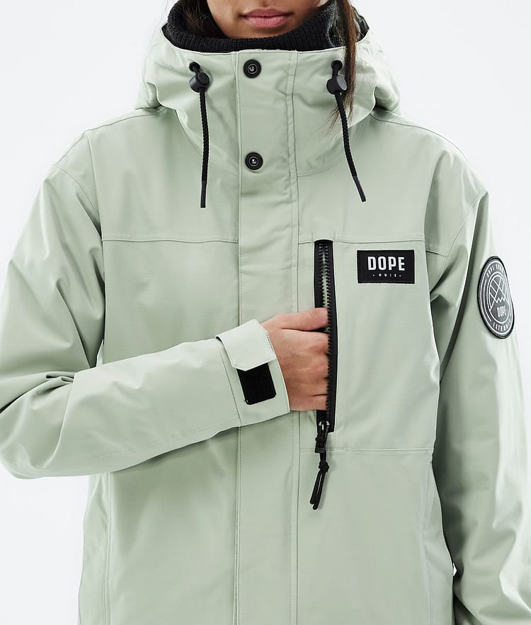 Dope Blizzard W Full Zip Skidjacka Dam Soft Green, Bild 9 av 10