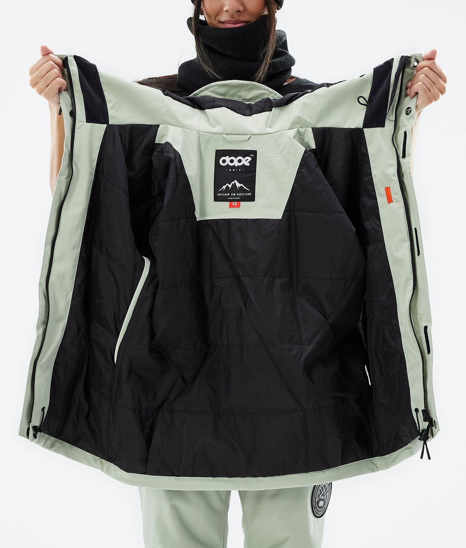Dope Blizzard W Full Zip Skidjacka Dam Soft Green, Bild 10 av 10