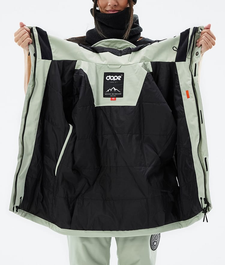 Dope Blizzard W Full Zip Skidjacka Dam Soft Green, Bild 10 av 10