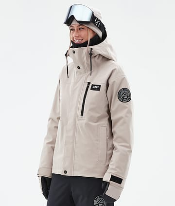 Dope Blizzard W Full Zip 24 Snowboardjacka Dam Sand