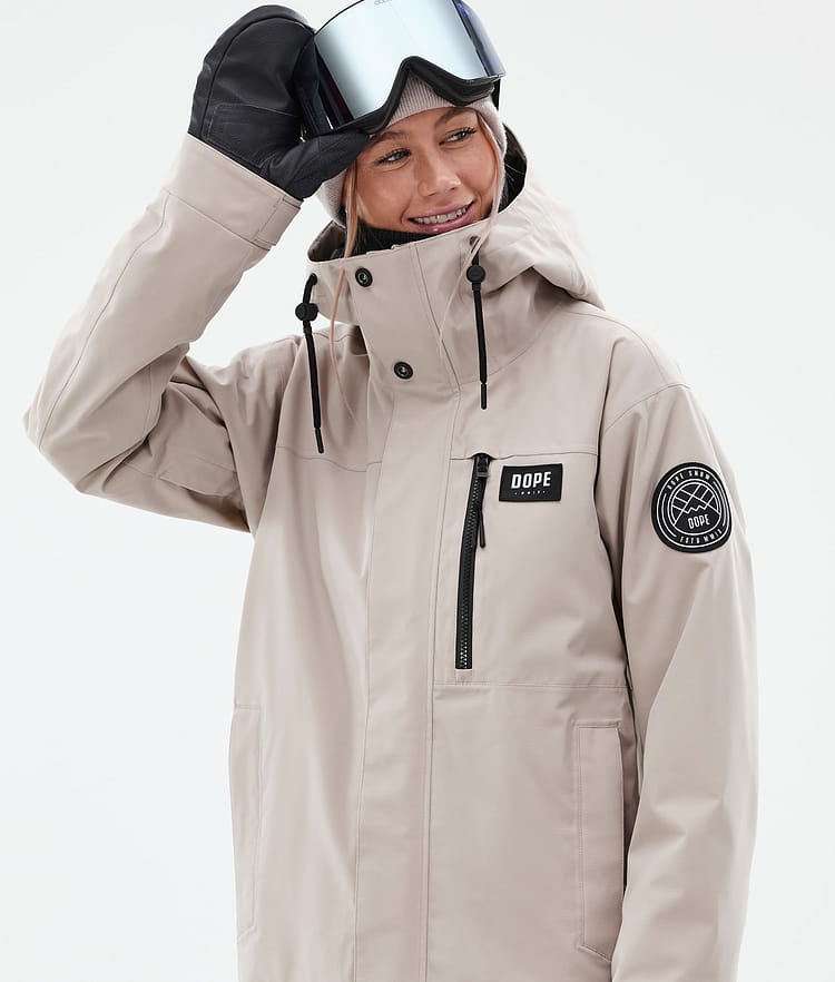 Dope Blizzard W Full Zip 24 Snowboardjacka Dam Sand, Bild 2 av 10