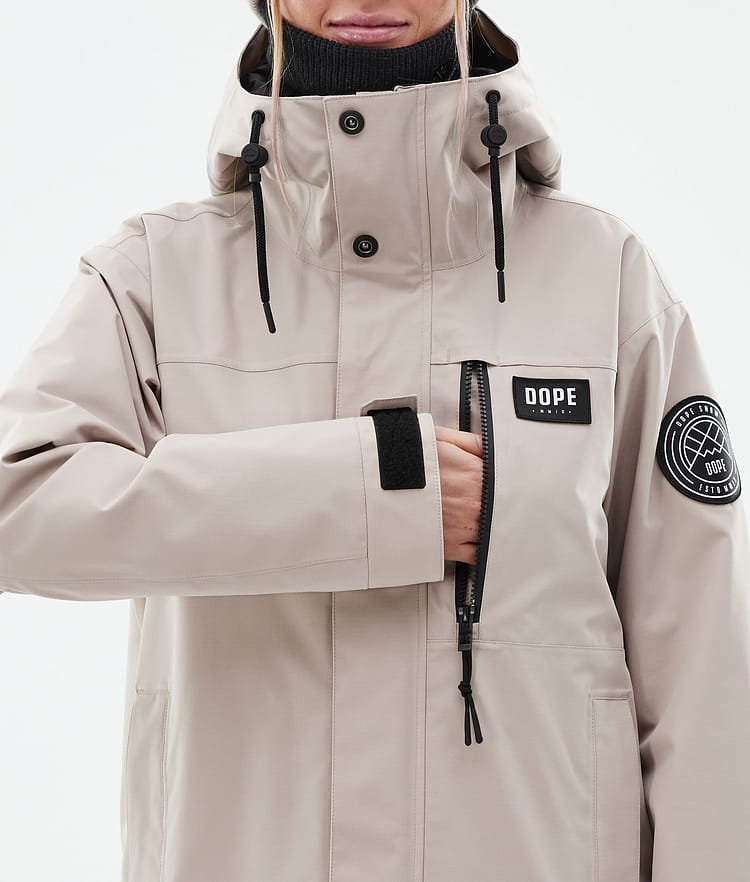 Dope Blizzard W Full Zip 24 Snowboardjacka Dam Sand, Bild 9 av 10