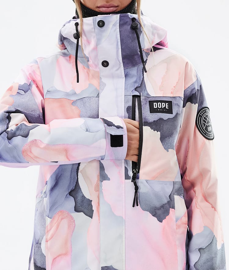 Dope Blizzard W Full Zip Snowboardjacka Dam Blot Peach, Bild 9 av 10