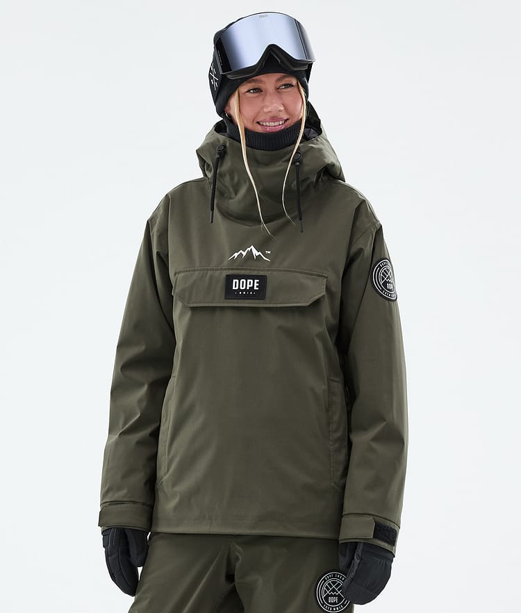 Dope Blizzard W Skidjacka Dam Olive Green, Bild 1 av 8