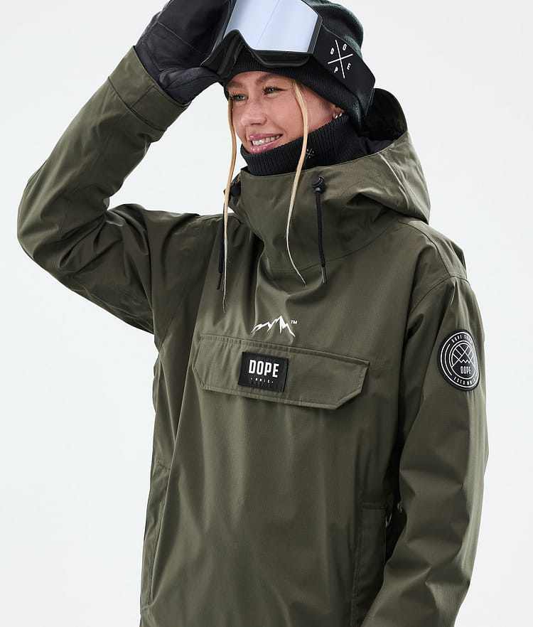 Dope Blizzard W Snowboardjacka Dam Olive Green, Bild 2 av 9
