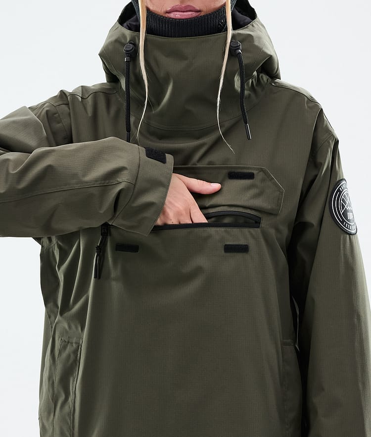 Dope Blizzard W Snowboardjacka Dam Olive Green, Bild 9 av 9