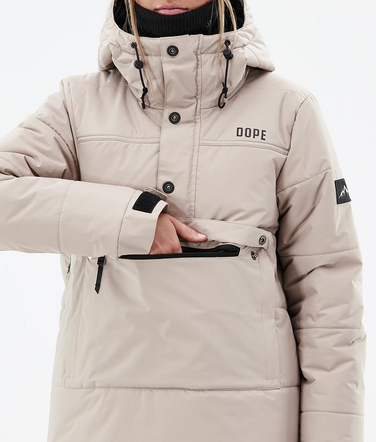 Dope Puffer W 23 Snowboardjacka Dam Sand, Bild 8 av 8
