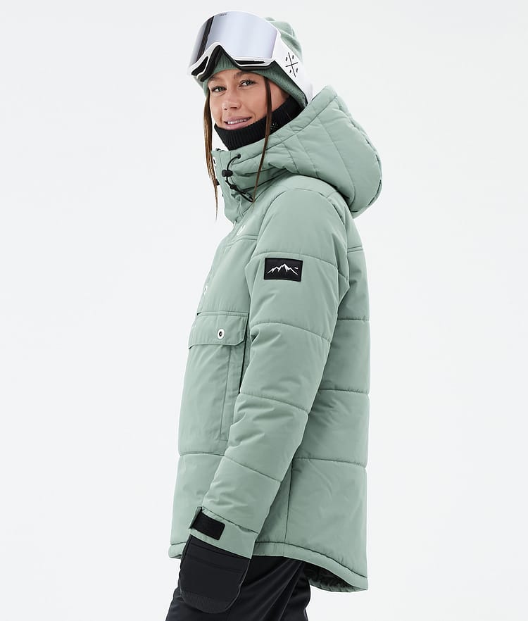 Dope Puffer W Snowboardjacka Dam Faded Green Renewed, Bild 5 av 8
