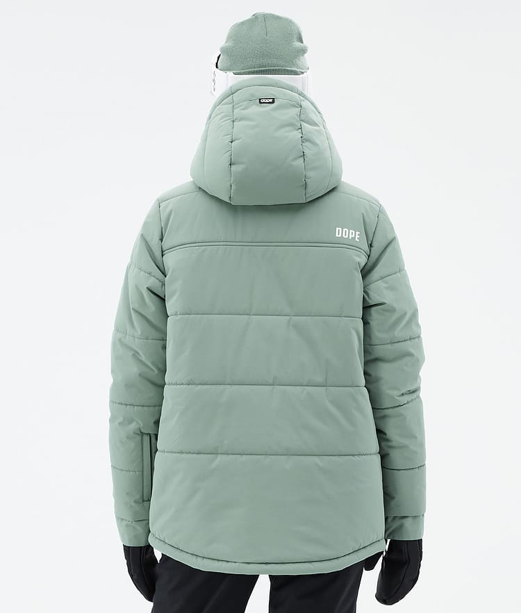Dope Puffer W Snowboardjacka Dam Faded Green Renewed, Bild 6 av 8