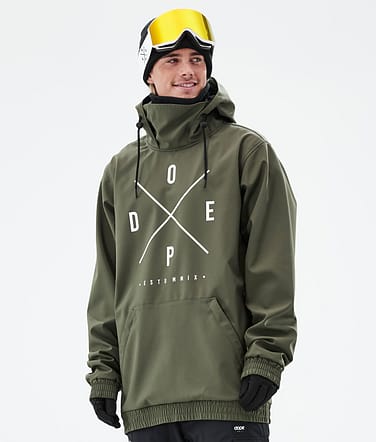 Dope Yeti Snowboardjacka Man 2X-Up Olive Green