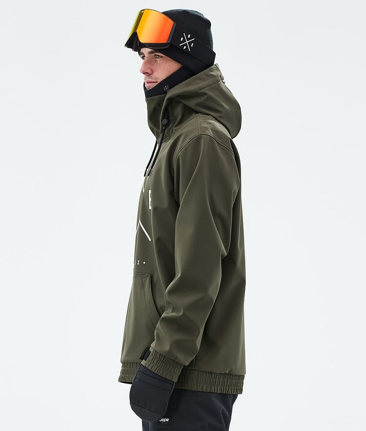 Dope Yeti Snowboardjacka Herr 2X-Up Olive Green, Bild 5 av 7