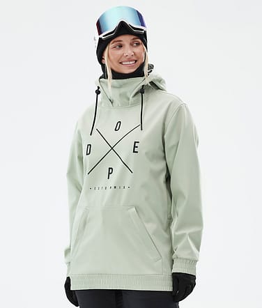 Dope Yeti W Snowboardjacka Kvinna 2X-Up Soft Green Renewed