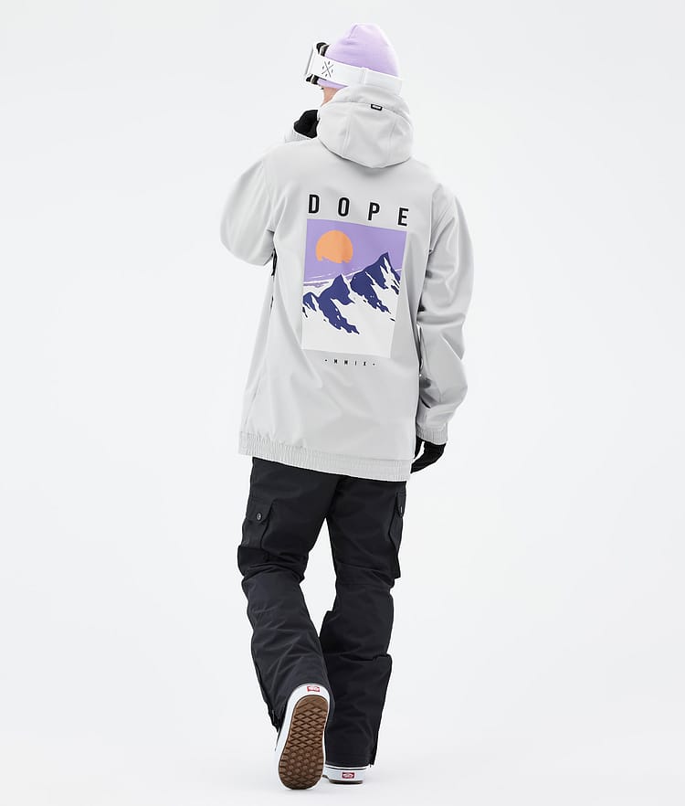 Dope Yeti 2022 Snowboardjacka Herr Peak Light Grey, Bild 4 av 8