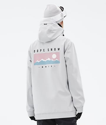Dope Yeti W 22 Snowboardjacka Dam Range Light Grey