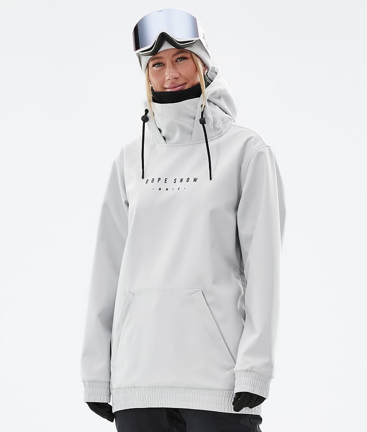 Dope Yeti W 22 Snowboardjacka Dam Range Light Grey, Bild 2 av 8
