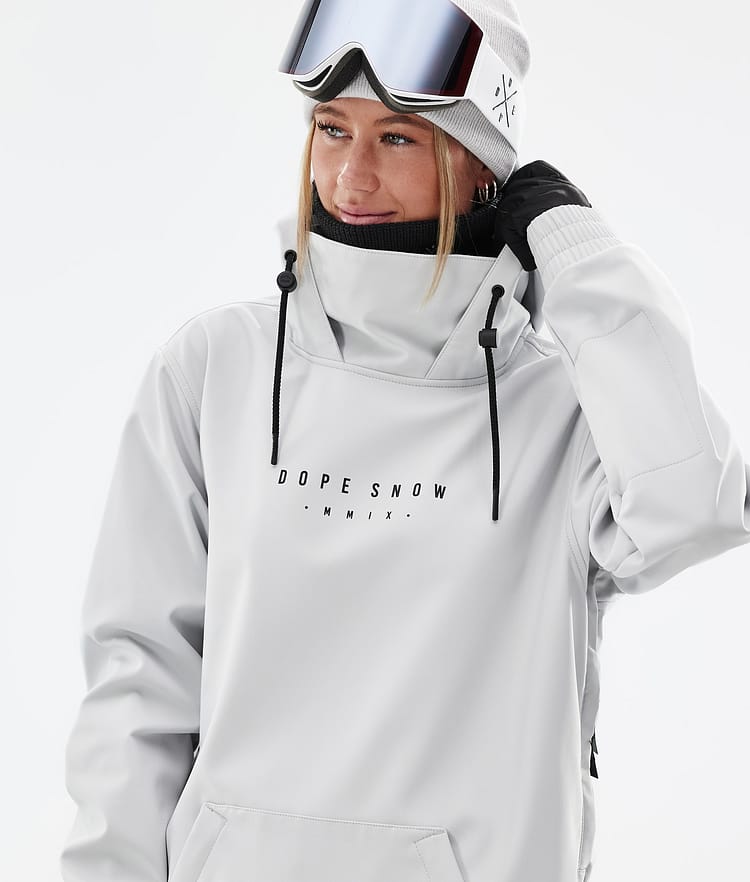 Dope Yeti W 22 Snowboardjacka Dam Range Light Grey, Bild 3 av 8