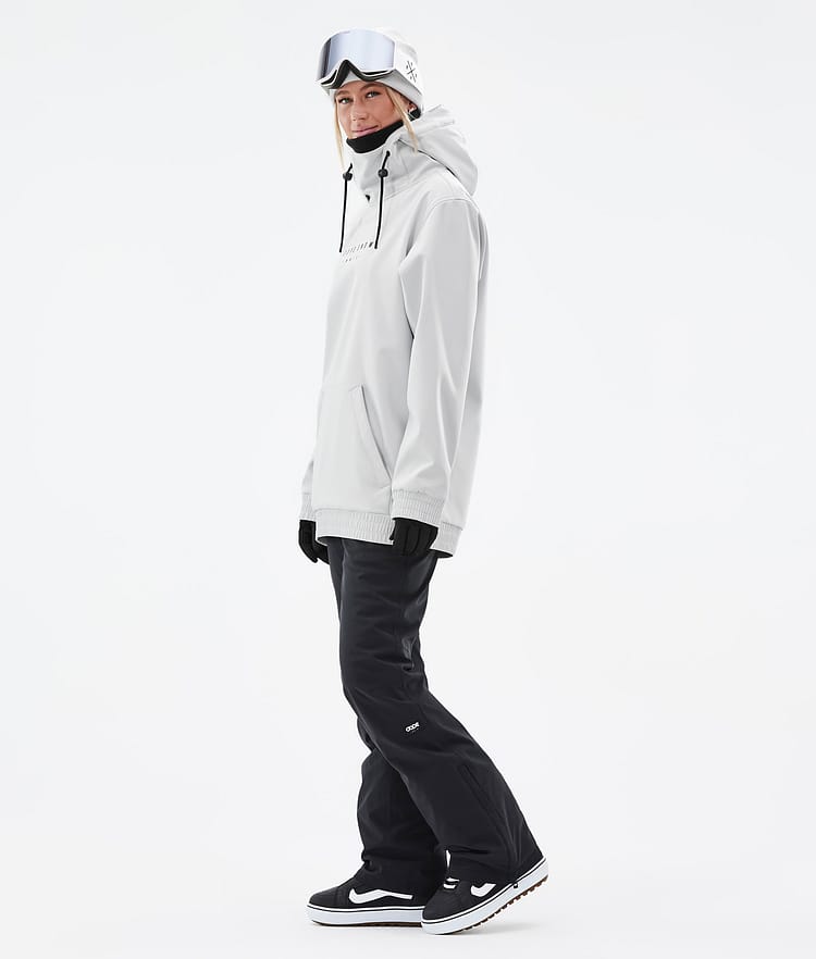 Dope Yeti W 22 Snowboardjacka Dam Range Light Grey, Bild 5 av 8