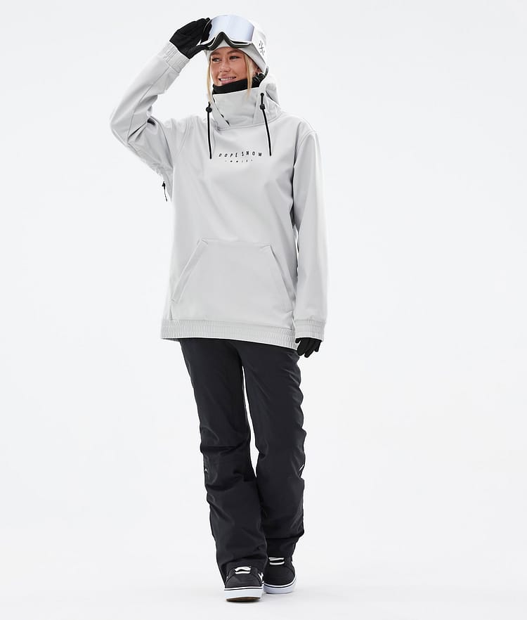 Dope Yeti W 22 Snowboardjacka Dam Range Light Grey, Bild 6 av 8