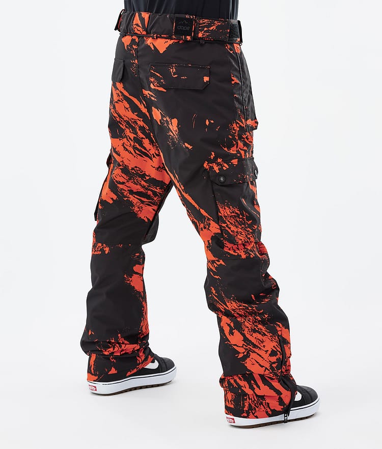 Dope Iconic Snowboardbyxa Herr Paint Orange, Bild 3 av 6