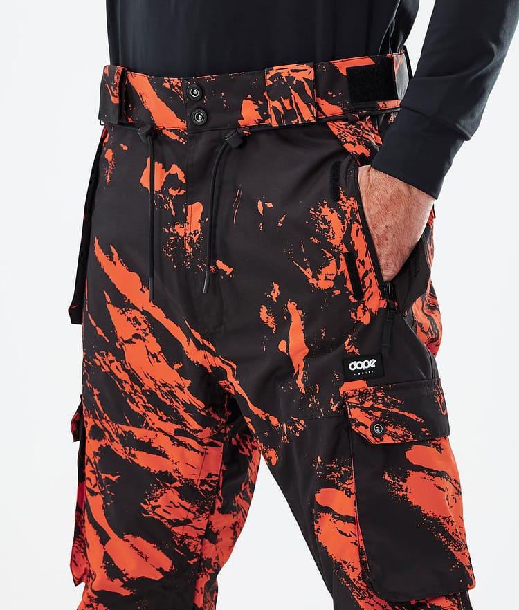 Dope Iconic Snowboardbyxa Herr Paint Orange, Bild 4 av 6