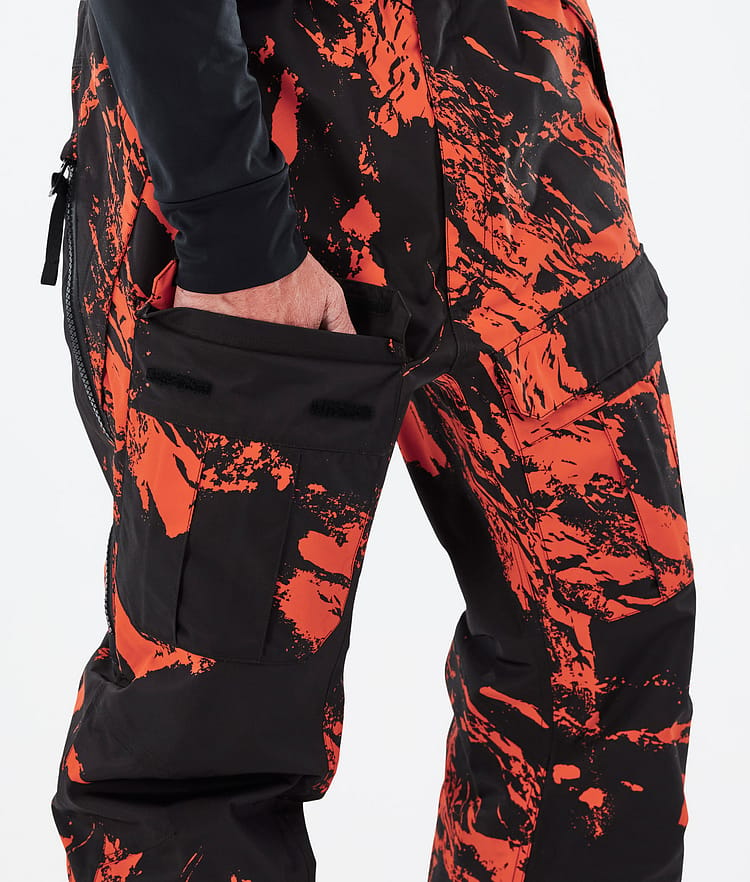 Dope Antek 2022 Snowboardbyxa Herr Paint Orange