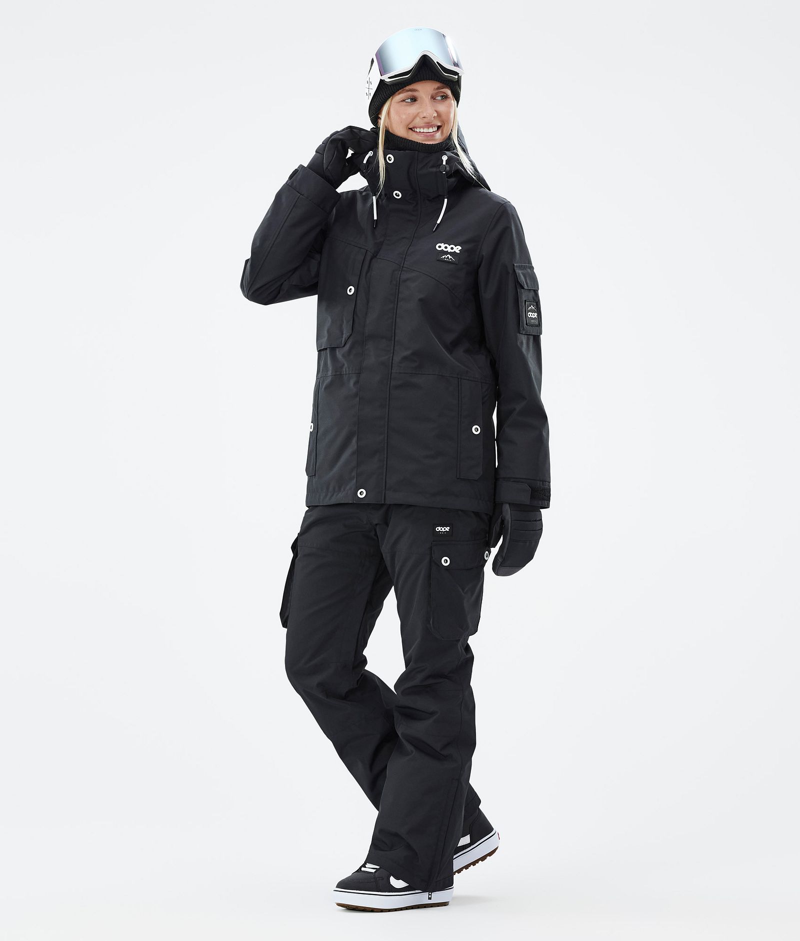 Dope Iconic W Snowboardbyxa Dam Black Renewed, Bild 2 av 7