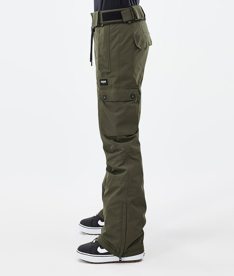Dope Iconic W Snowboardbyxa Dam Olive Green Renewed, Bild 3 av 7