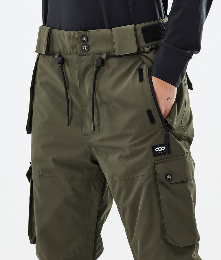 Dope Iconic W Snowboardbyxa Dam Olive Green Renewed, Bild 5 av 7