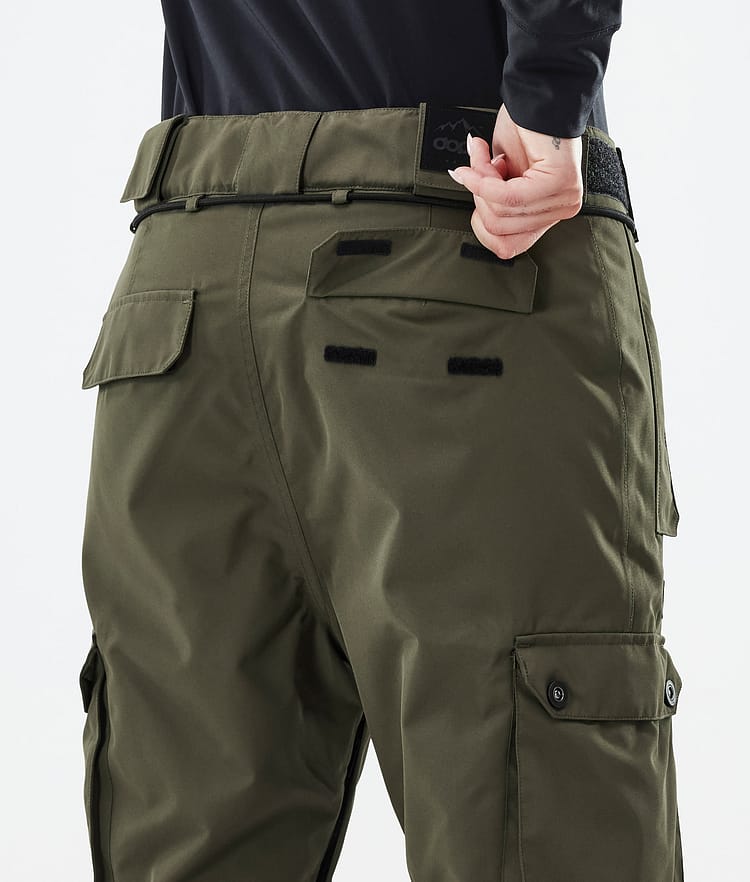 Dope Iconic W Snowboardbyxa Dam Olive Green Renewed, Bild 7 av 7