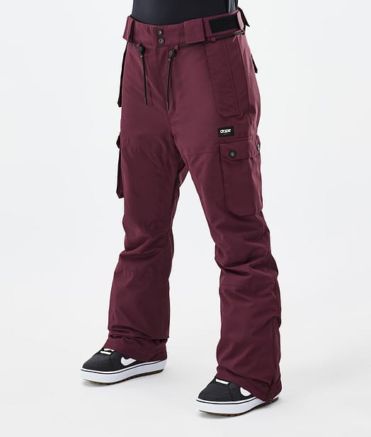 Dope Iconic W Snowboardbyxa Dam Don Burgundy