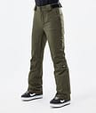 Dope Con W 22 Snowboardbyxa Dam Olive Green