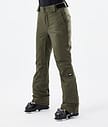 Dope Con W 22 Skidbyxa Dam Olive Green