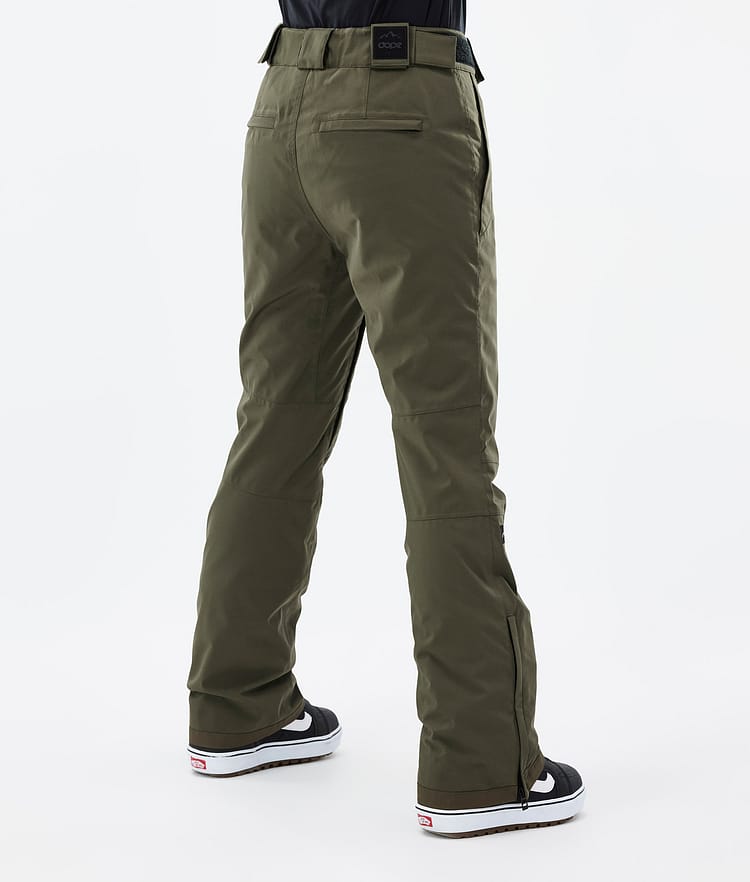 Dope Con W 22 Snowboardbyxa Dam Olive Green Renewed, Bild 3 av 5