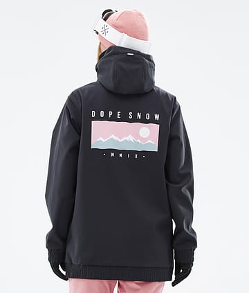 Dope Yeti W 22 Snowboardjacka Dam Range Black