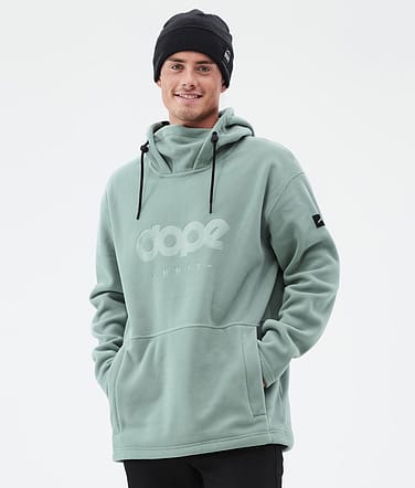 Dope Cozy II Fleecehood Man Faded Green Renewed