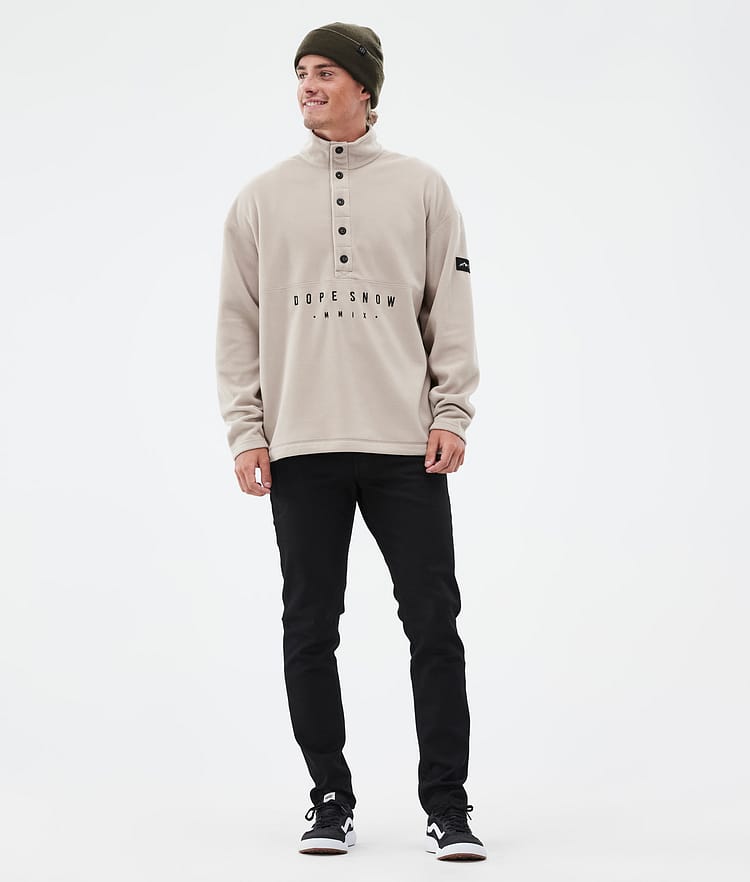 Dope Comfy Fleecetröja Herr Sand/Black Renewed, Bild 3 av 6