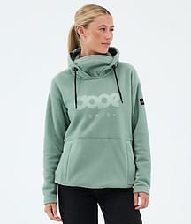 Dope Cozy II W Fleecehood Dam Faded Green