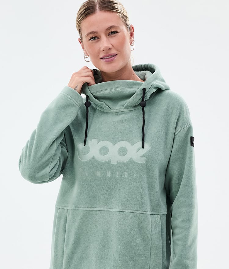 Dope Cozy II W Fleecehood Dam Faded Green, Bild 2 av 7
