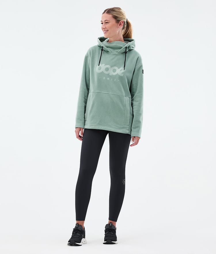 Dope Cozy II W Fleecehood Dam Faded Green, Bild 3 av 7