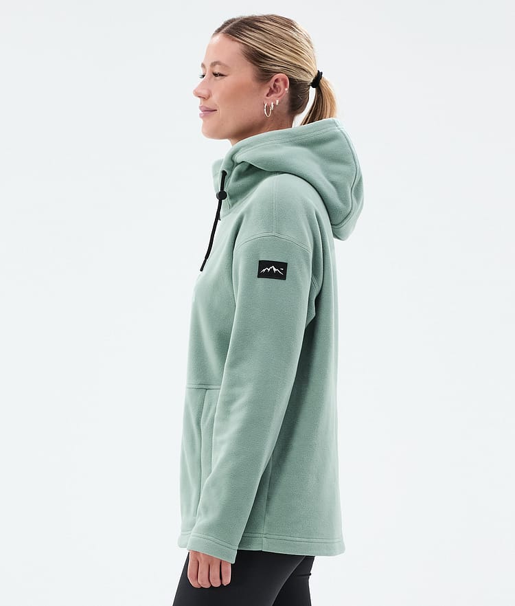 Dope Cozy II W Fleecehood Dam Faded Green, Bild 5 av 7