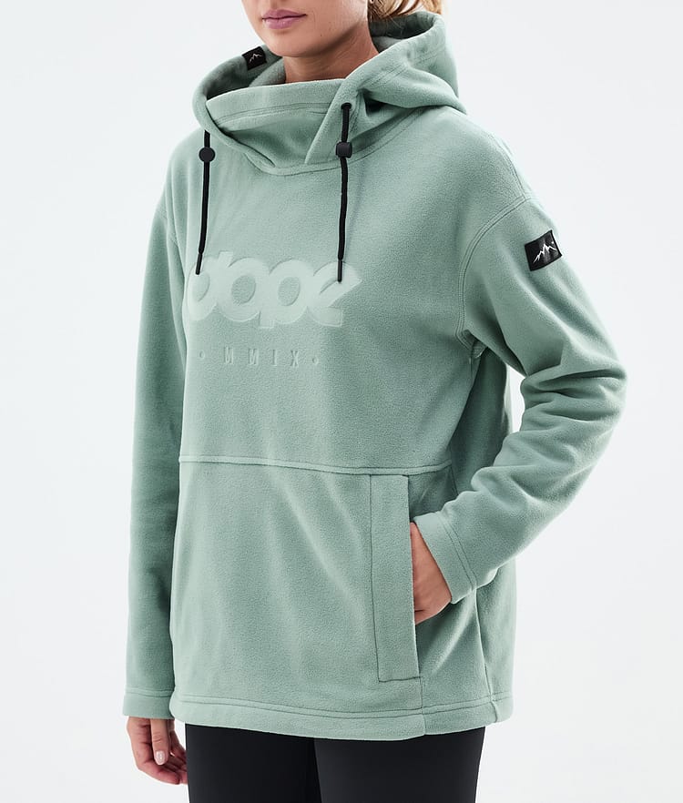 Dope Cozy II W Fleecehood Dam Faded Green, Bild 7 av 7