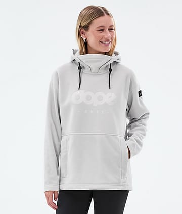 Dope Cozy II W Fleecehood Dam Light Grey