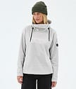 Dope Cozy II W Fleecehood Dam Light Grey