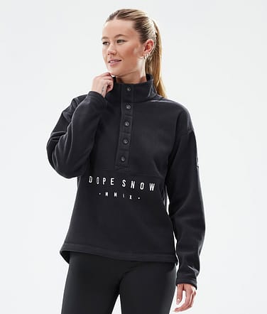 Dope Comfy W Fleecetröja Kvinna Black